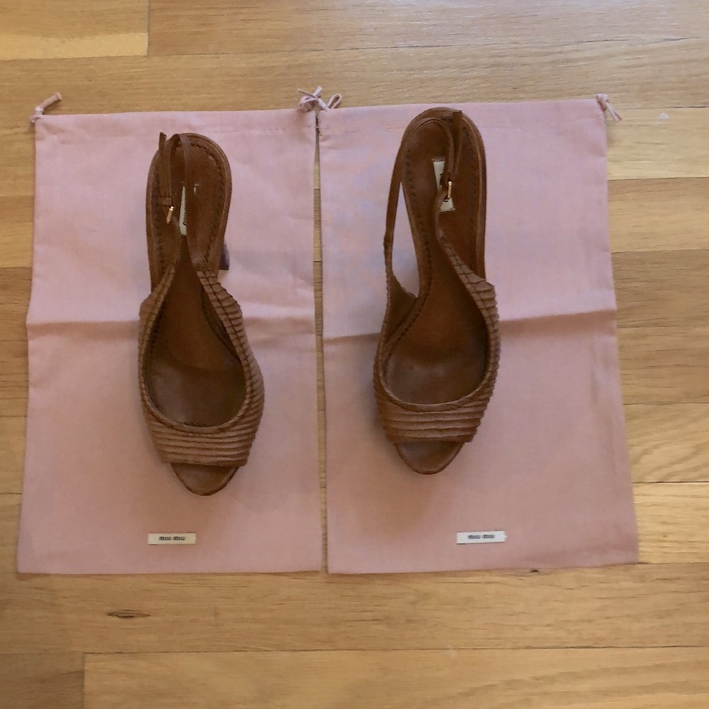 Like New Miu Miu Platform Sandals. Size 39. - image 7